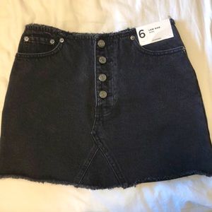 Glassons Black Denim mini-skirt